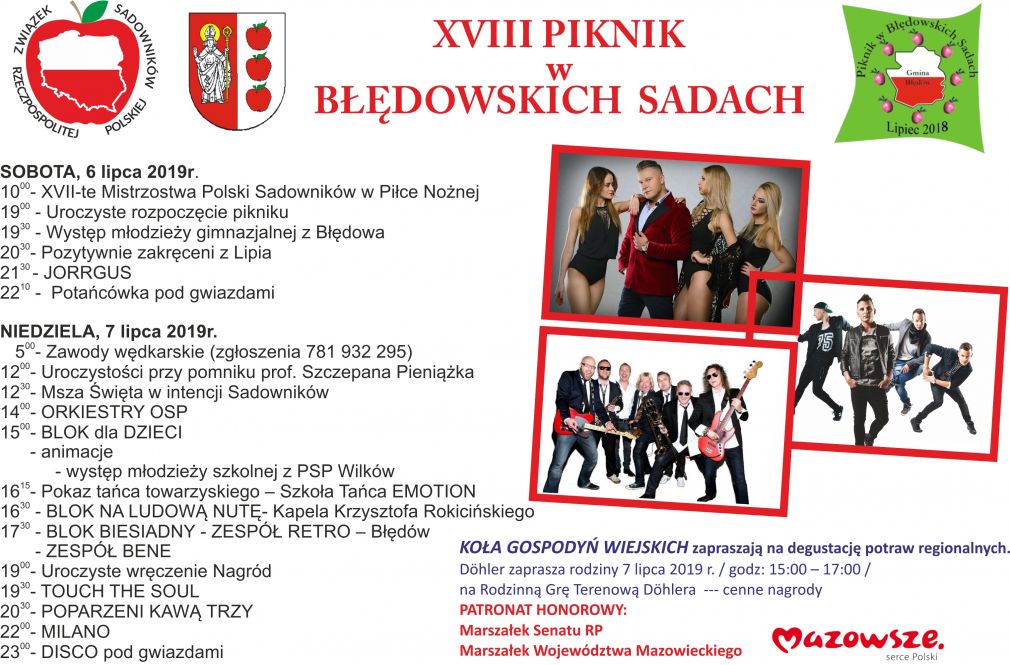 Zapraszamy na Piknik w Błędowskch Sadach