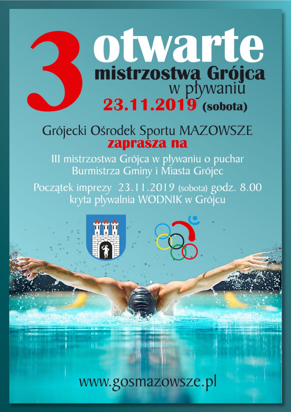 III Otwarte Mistrzostwa Grójca w Pływaniu - zgłoś się już dziś