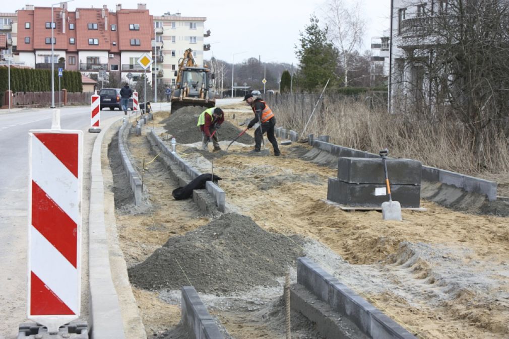 Prace na ul. Słowackiego