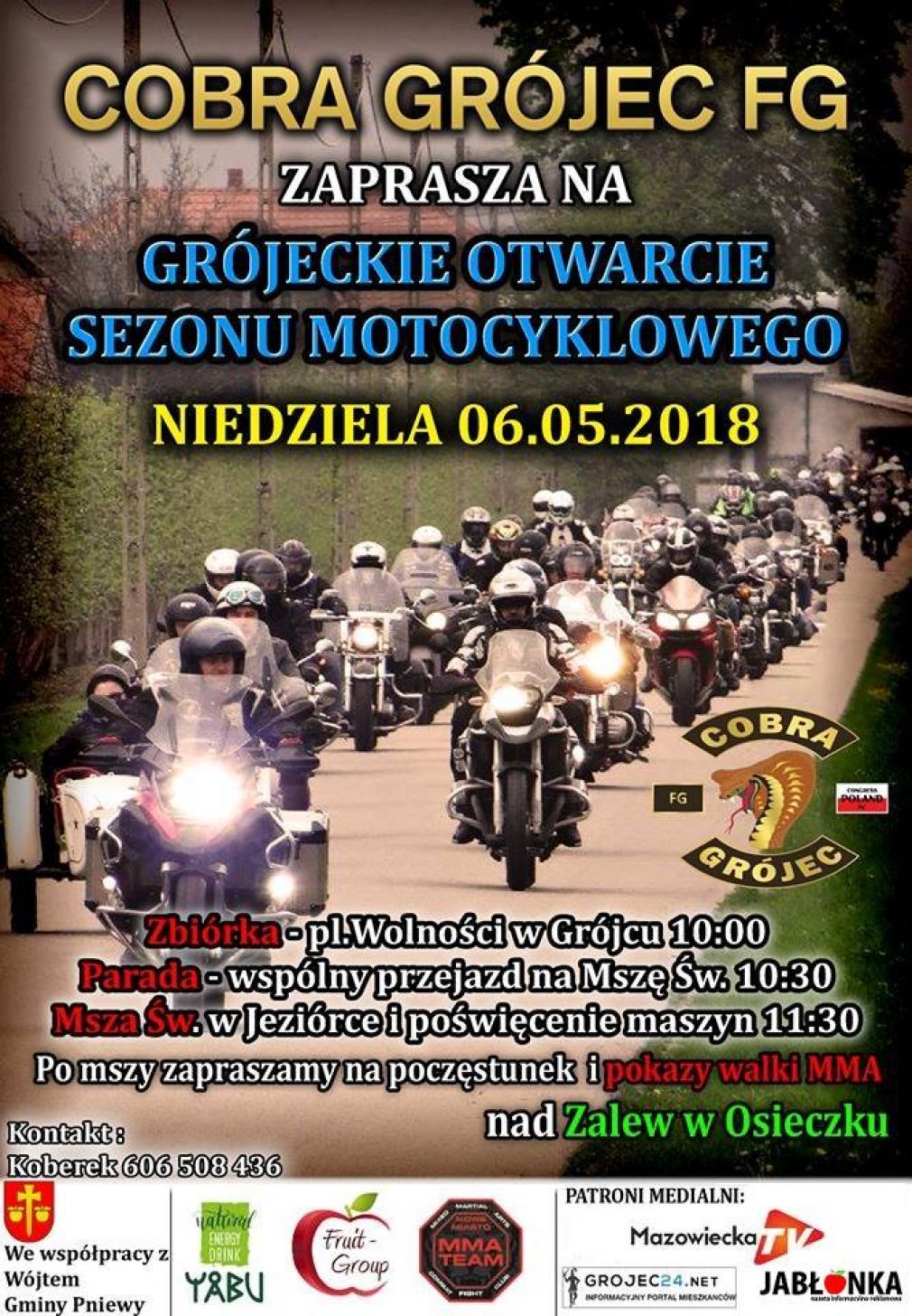 Cobra Grójec zaprasza na rozpoczęcie sezonu motocyklowego