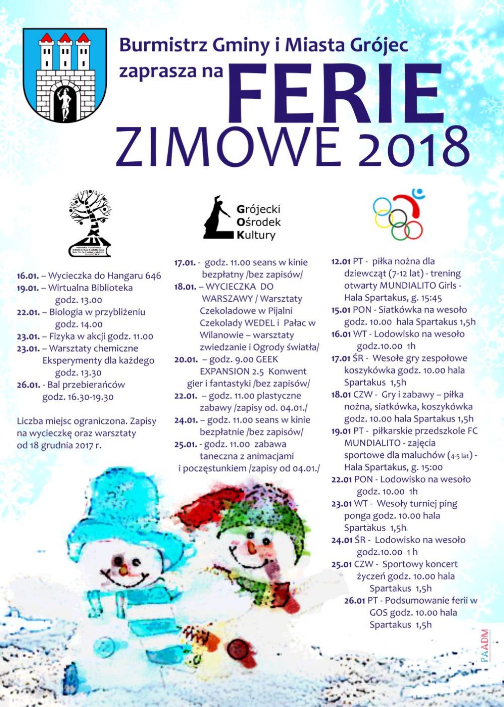 Ferie zimowe w Grójcu