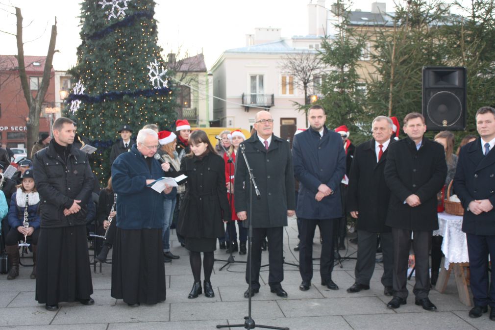 Wigilia miejska na Rynku w Grójcu