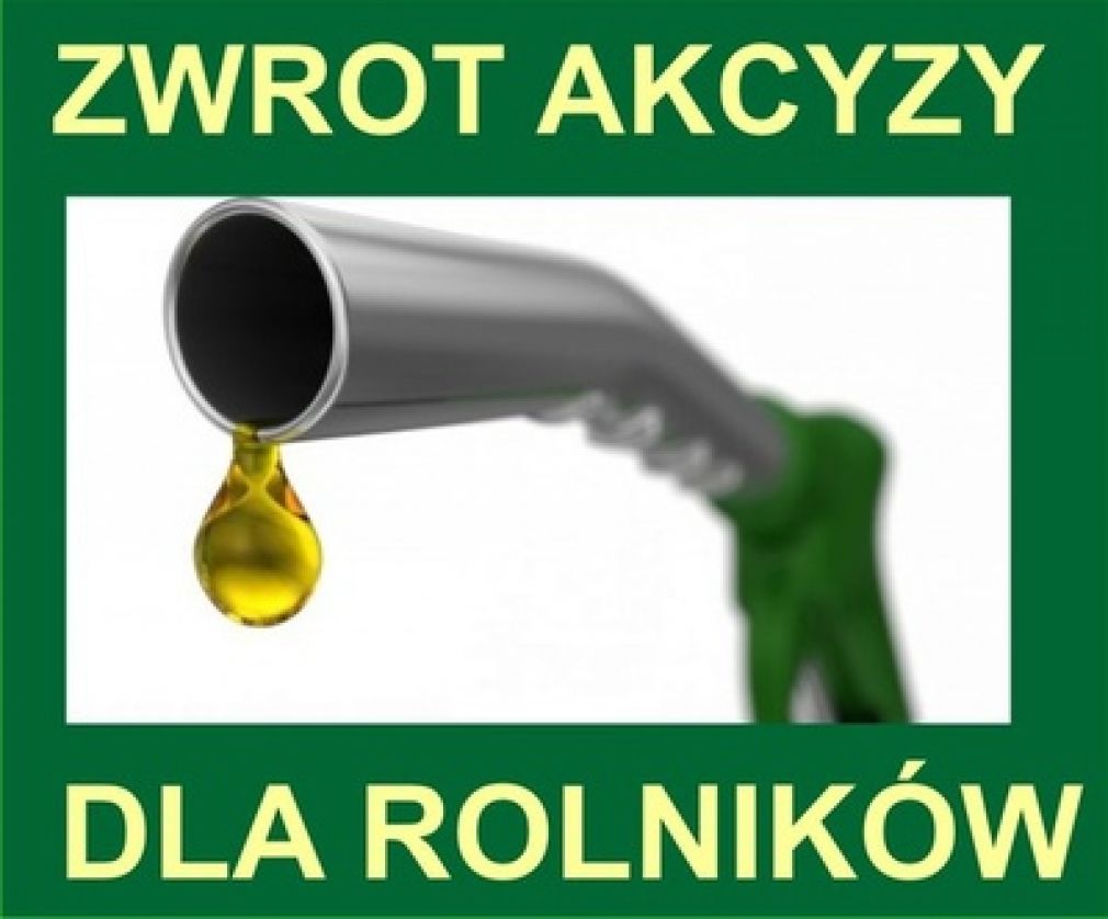 ZWROT AKCYZY ZA PALIWO DLA ROLNIKÓW