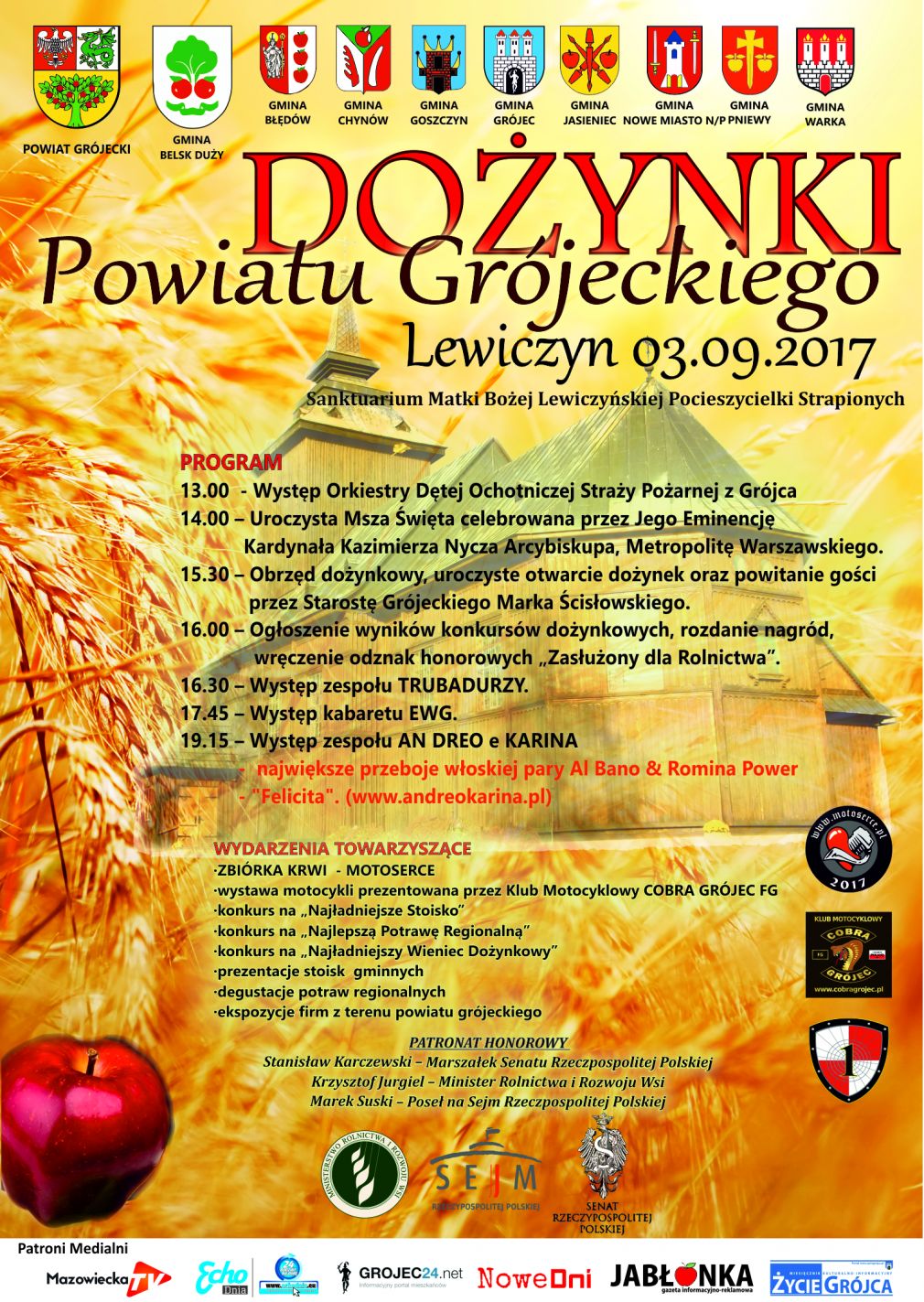 Zapraszamy na dożynki powiatu grójeckiego