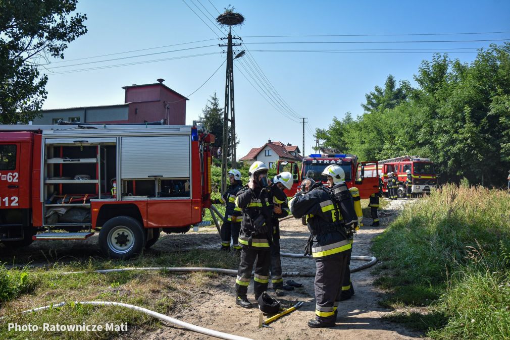 Ćwiczenia jednostek OSP z terenu gminy Mogielnica