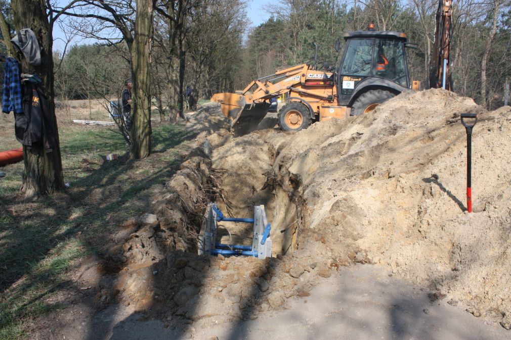 Budowa spinki wodociągowej