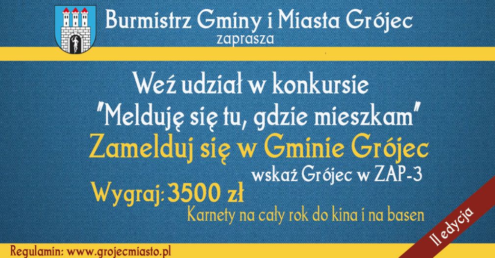 II edycja konkursu „Melduję się tu, gdzie mieszkam”