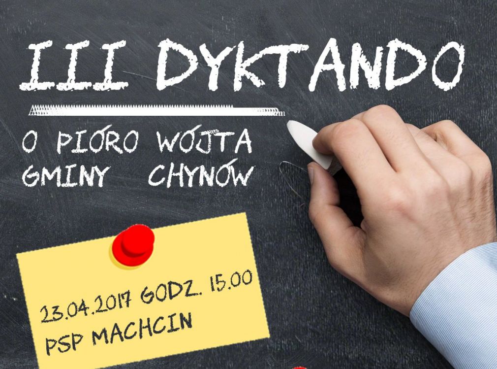 Dytando o pióro wójta gminy Chynów