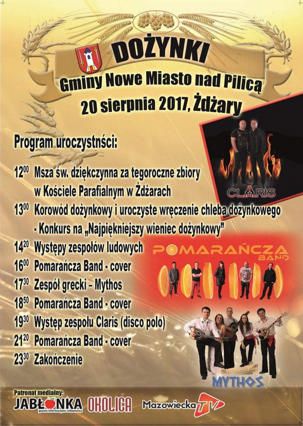 Zapraszamy na dożynki