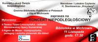 Zaproszenie na KONCERT NIEPODLEGŁOŚCIOWY w Michrowie!